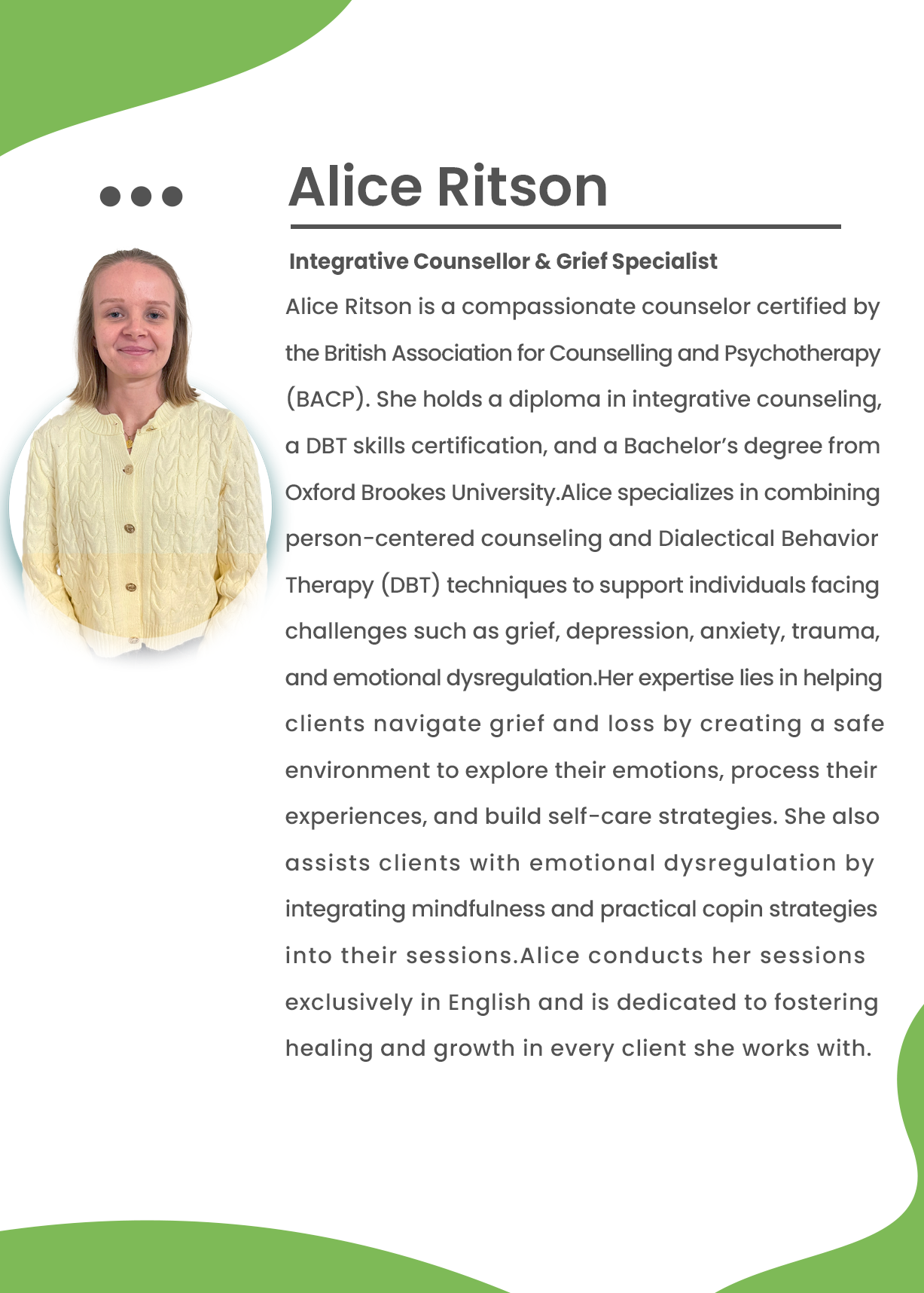 Dr Alice Dr Alice